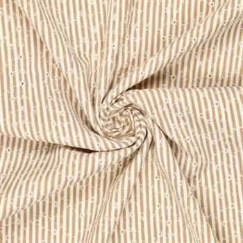 Crinkle Celine Flower embroidery, Natur